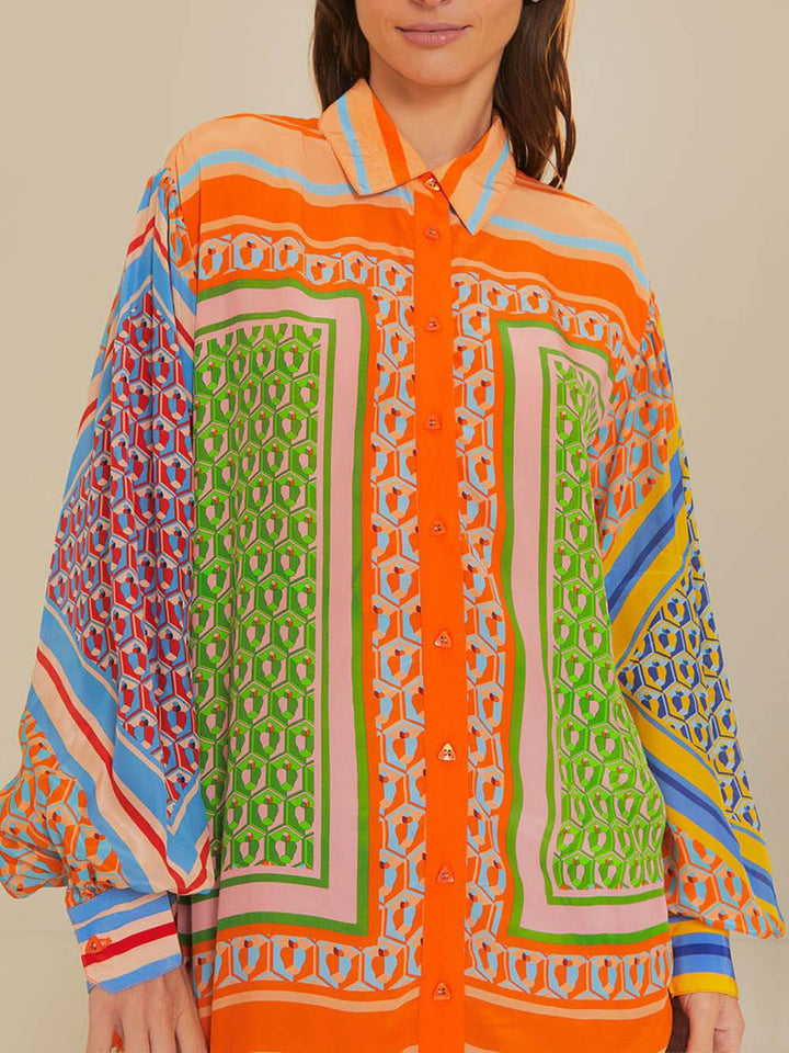 Josephine | Tropical Look Colorful Unique Shirt