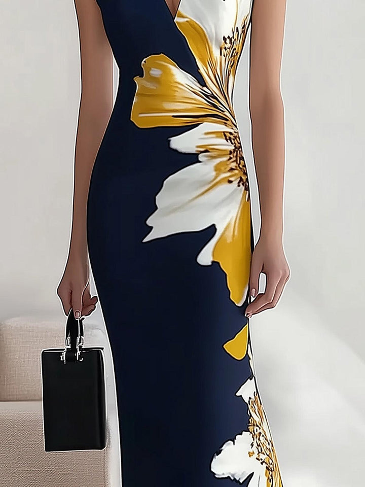 Lily | Beach Glam Elegant Workplace Festival Midi Dress