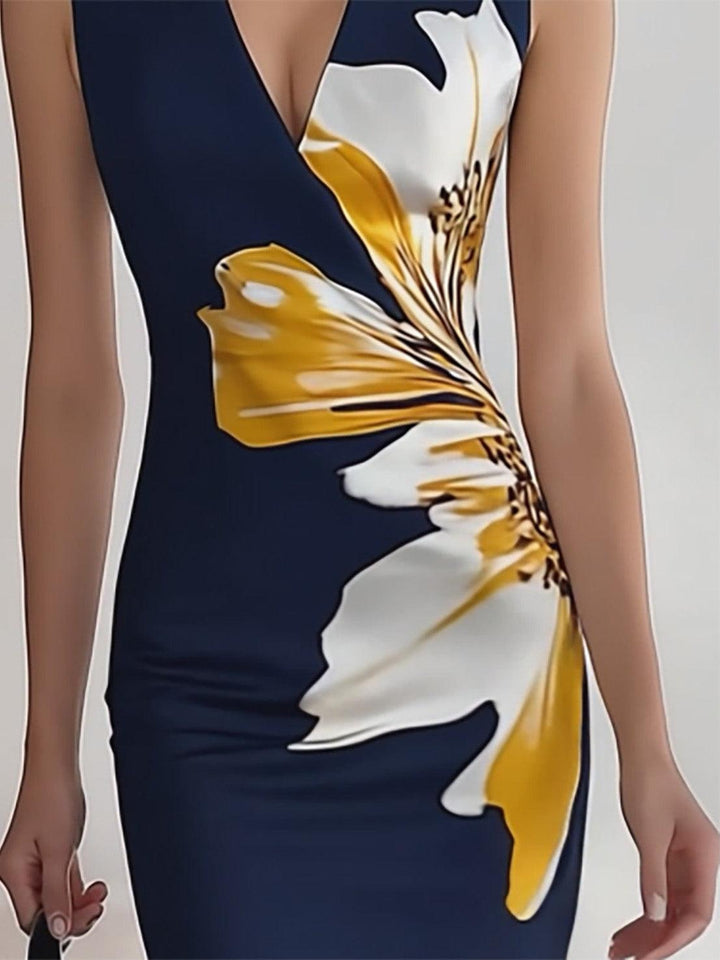 Lily | Beach Glam Elegant Workplace Festival Midi Dress