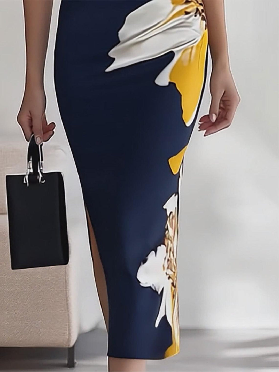 Lily | Beach Glam Elegant Workplace Festival Midi Dress