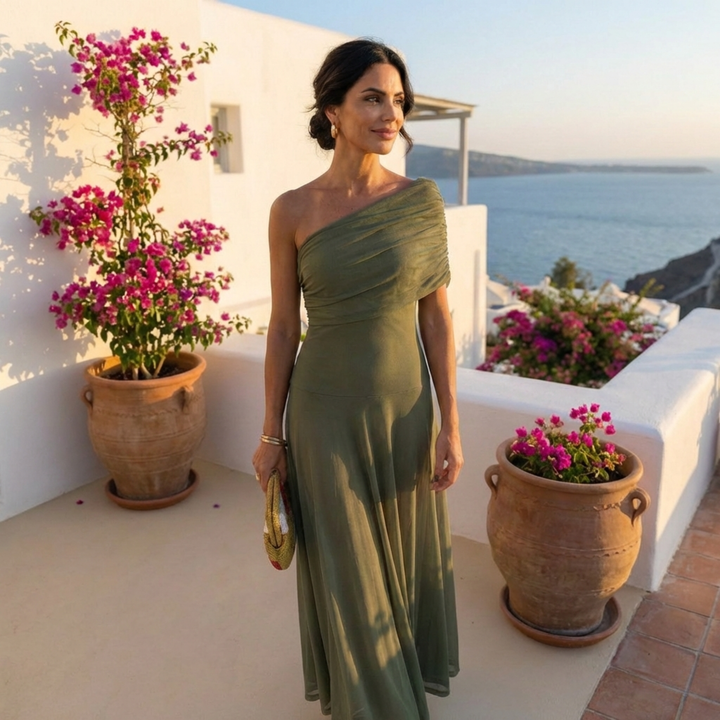 Uma - Flowing wide dress with elegant design