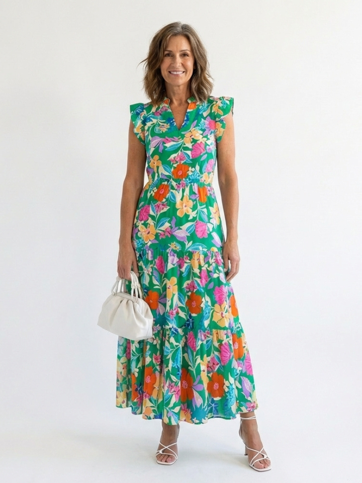 Lila | Elegant Floral Midi