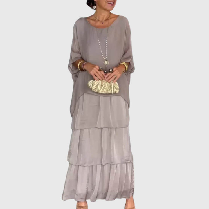 Sophie | Long Flowing Dress with Ruffles