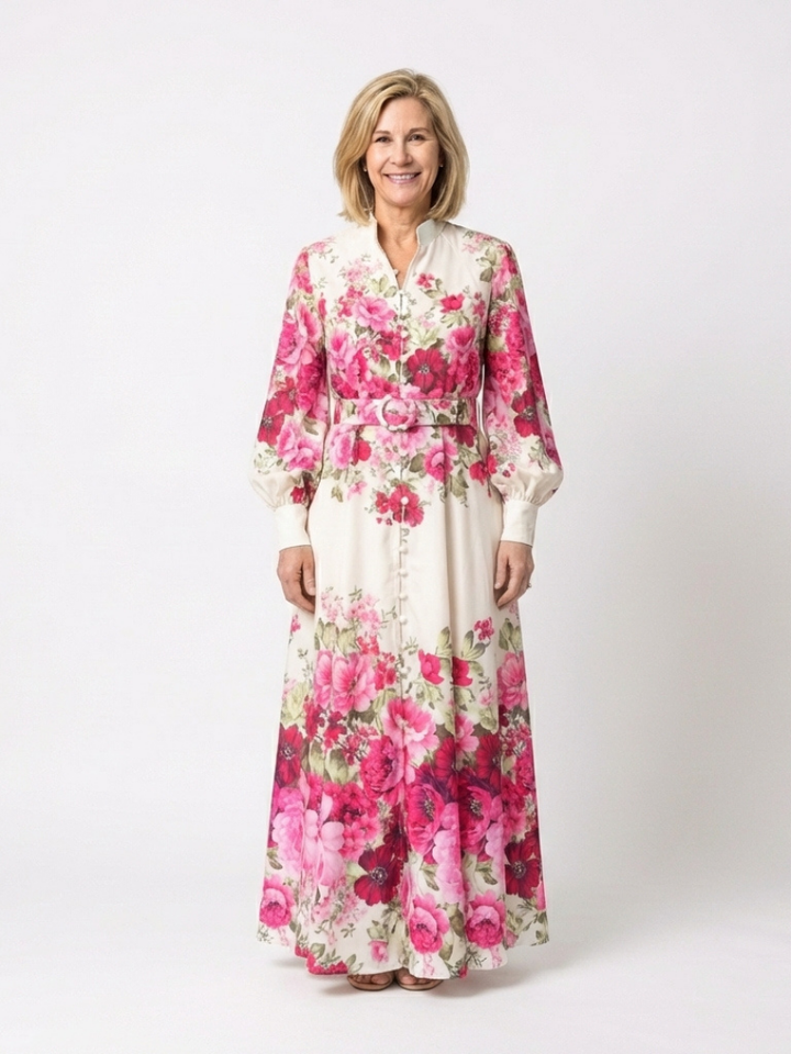 Kennedy | Floral Belted Maxi