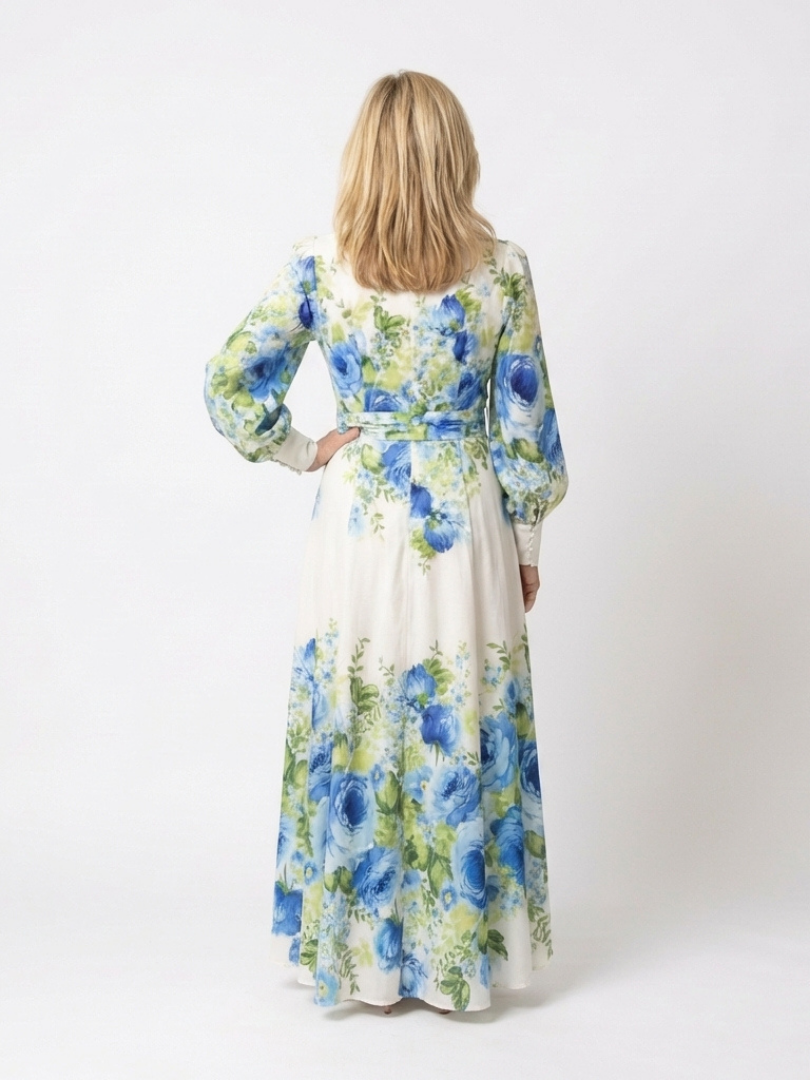 Harper | Button Front Floral Maxi