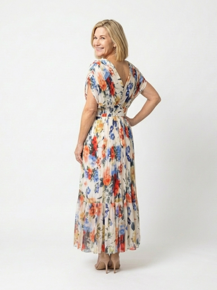 Savannah | Floral Pleated Midi