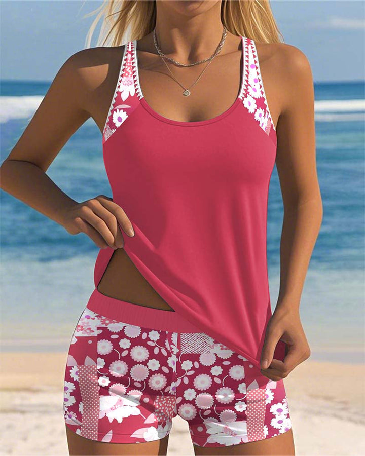 Daniela - Floral Bathing Set with Shorts