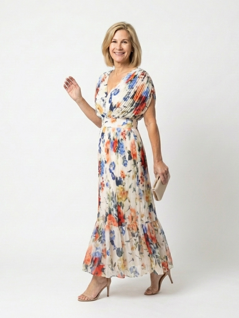 Savannah | Floral Pleated Midi