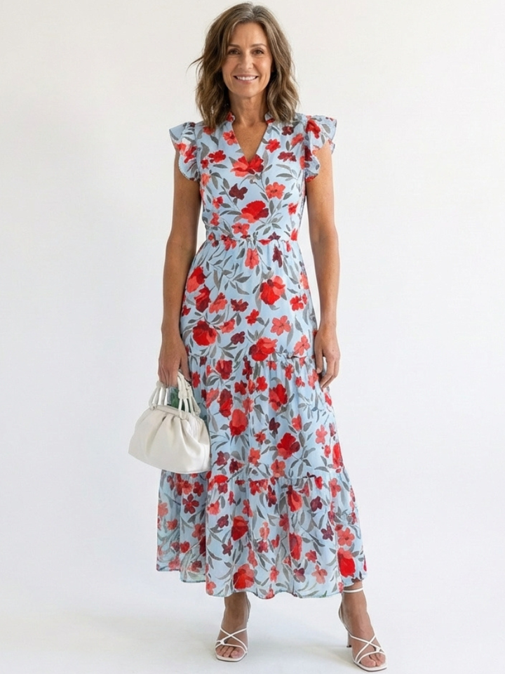 Lila | Elegant Floral Midi