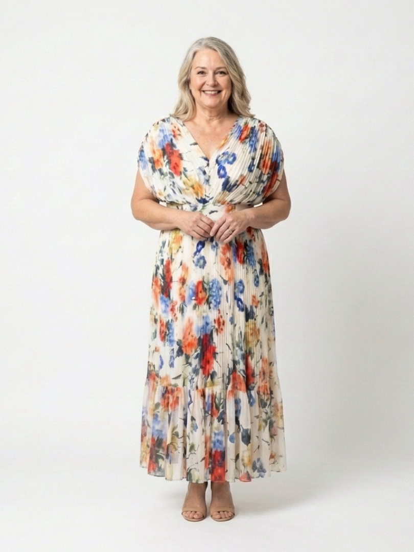 Savannah | Floral Pleated Midi