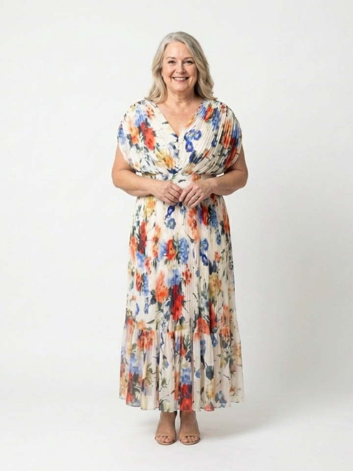 Savannah | Floral Pleated Midi