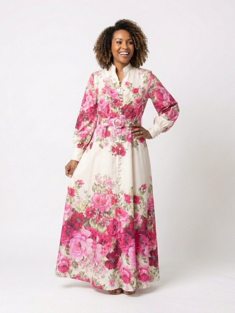 Kennedy | Floral Belted Maxi
