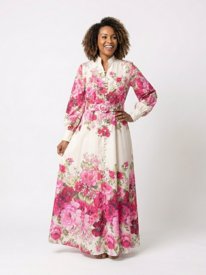 Kennedy | Floral Belted Maxi