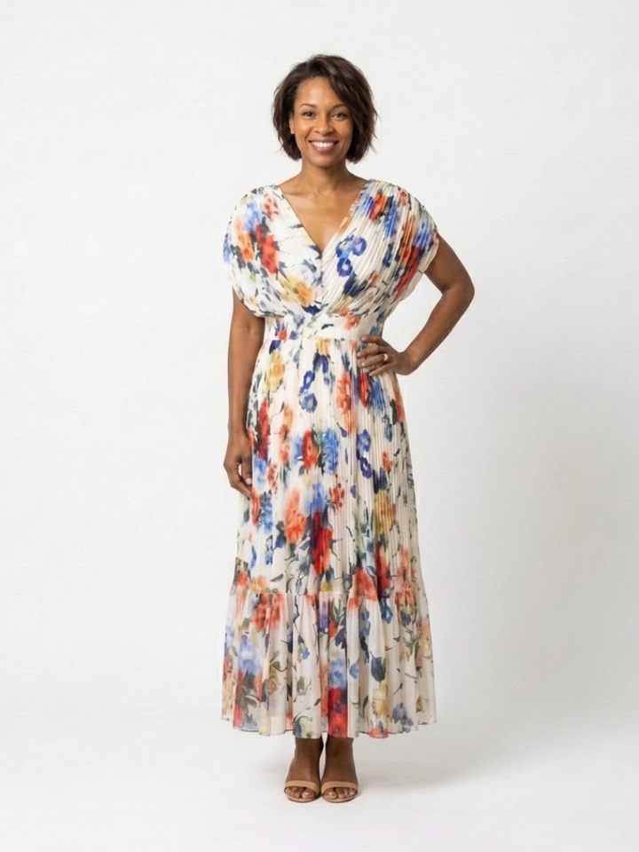 Savannah | Floral Pleated Midi