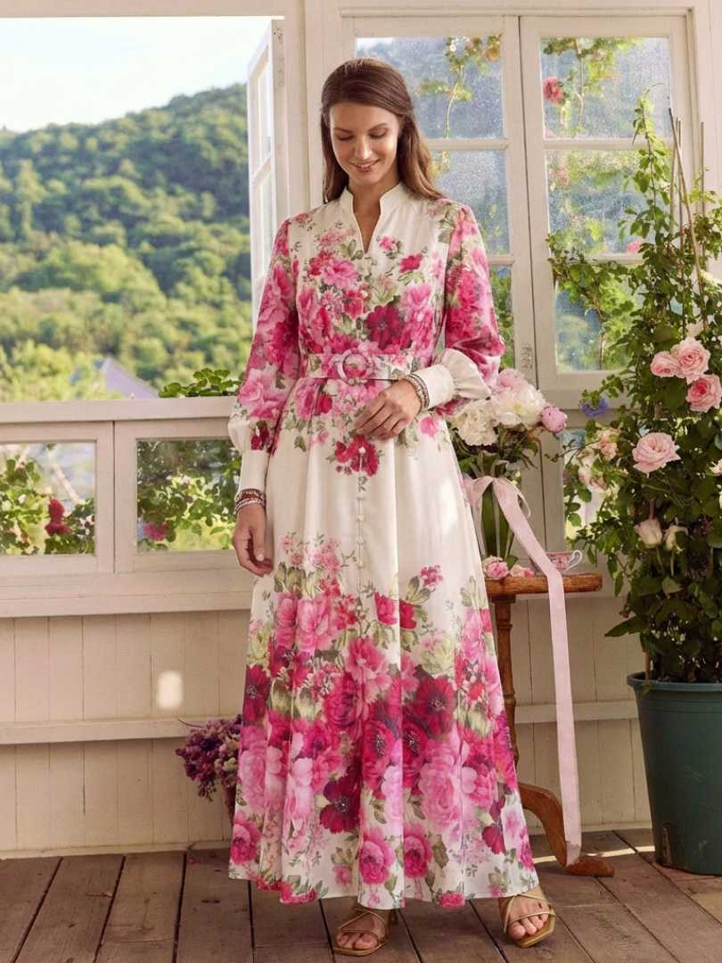 Kennedy | Floral Belted Maxi