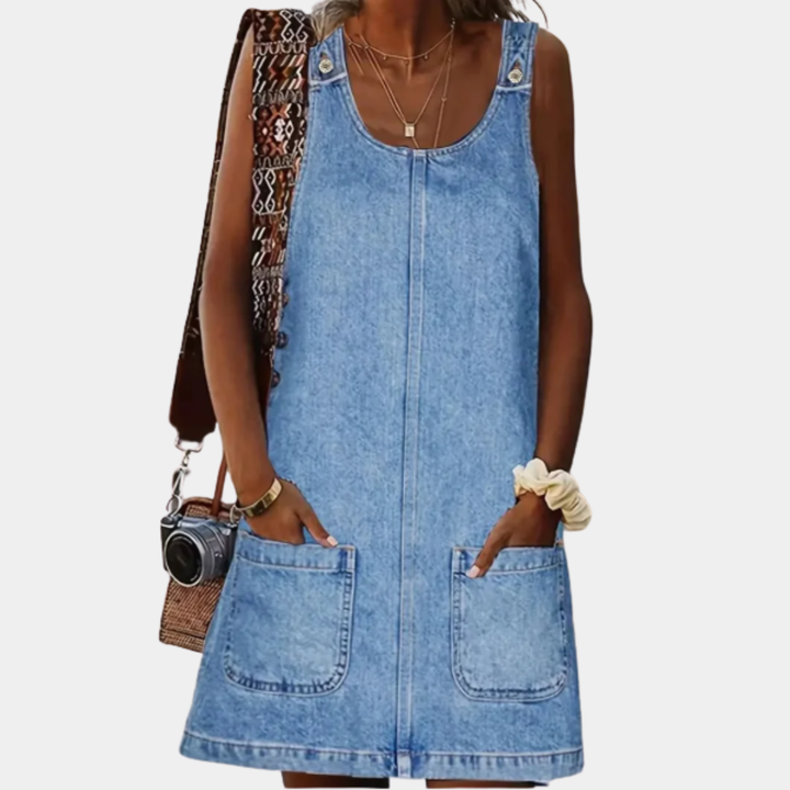 Beatrice | Relaxed Denim-Look Dress