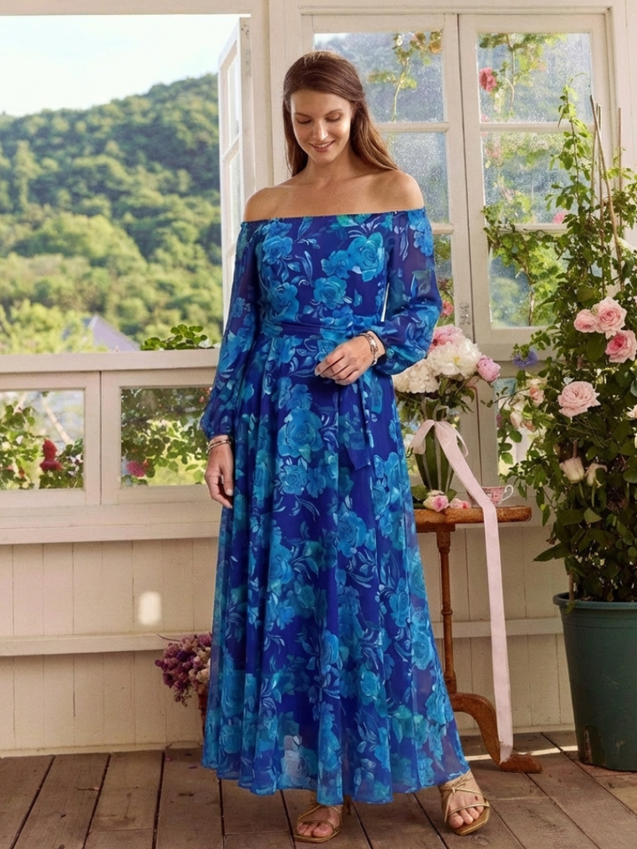 Aspen | Off Shoulder Floral Maxi
