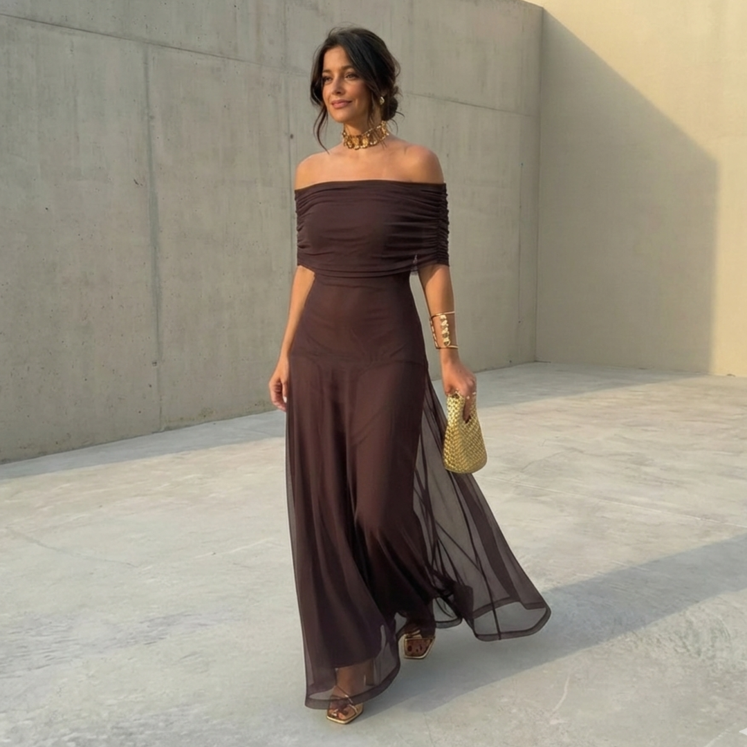 Uma - Flowing wide dress with elegant design