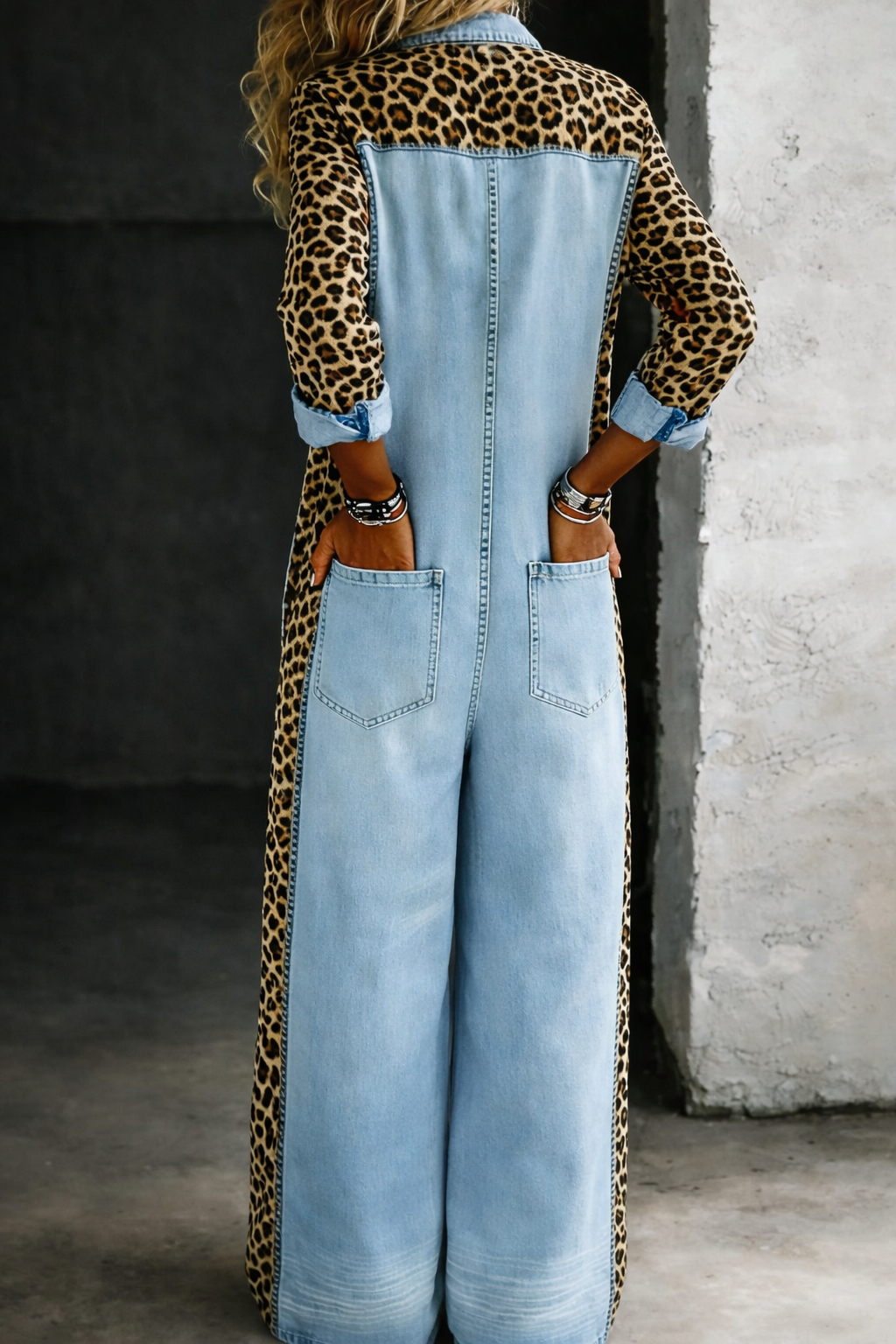Anna | One Piece Denim Shirt Jumpsuit