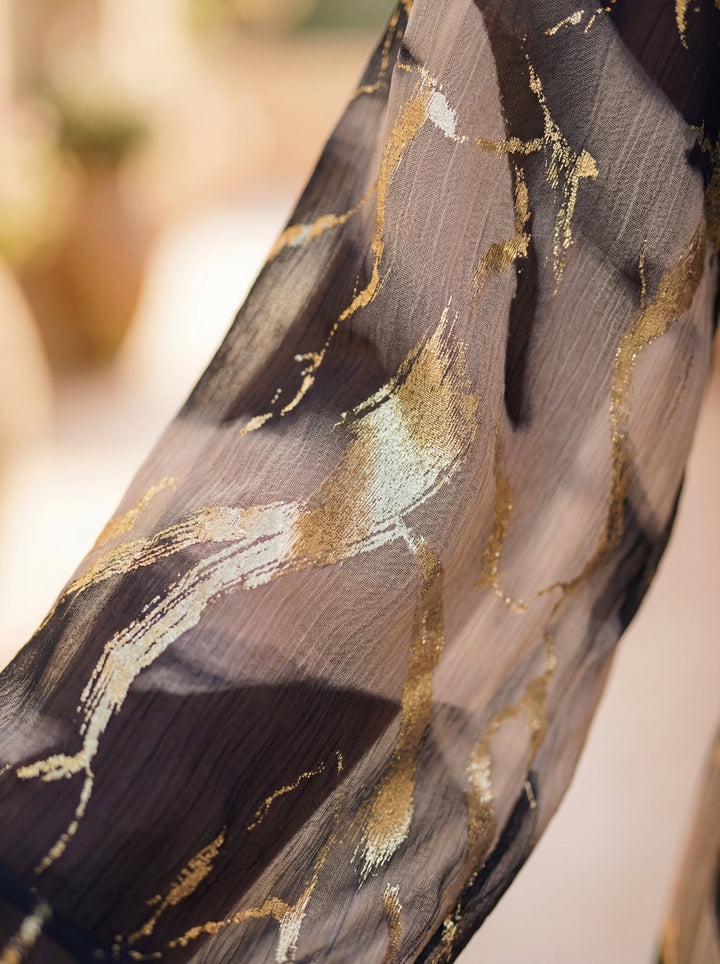 Printed Chiffon Dress