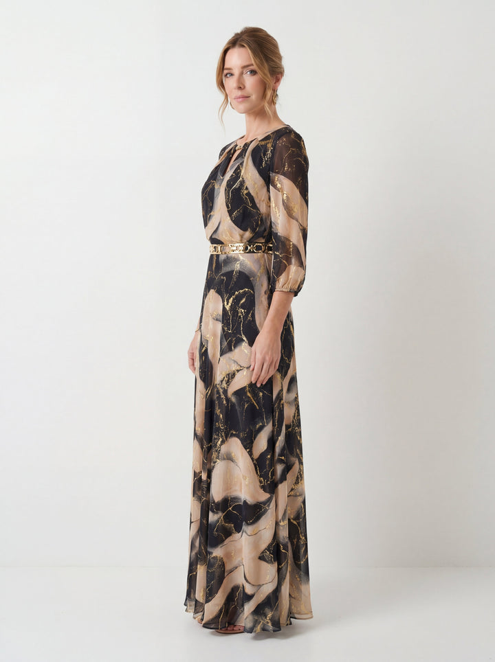 Printed Chiffon Dress