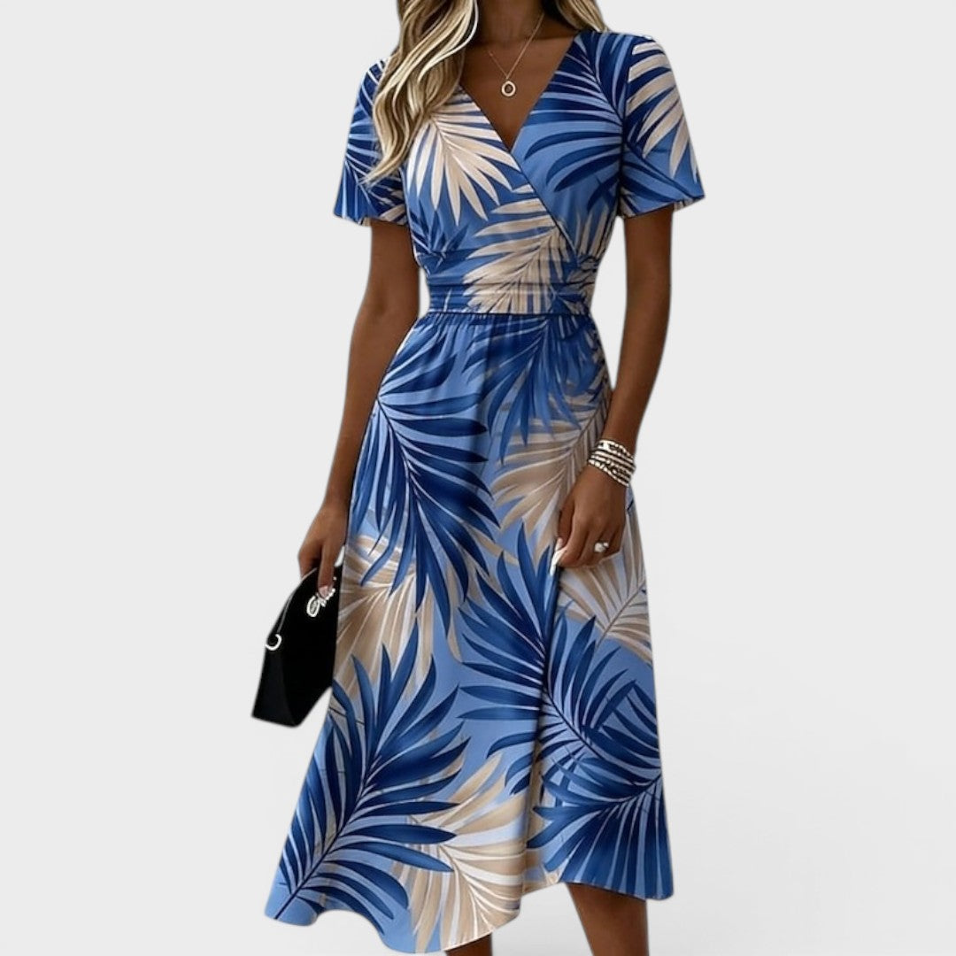 Dana | V-neck Formal Elegant Midi Dress