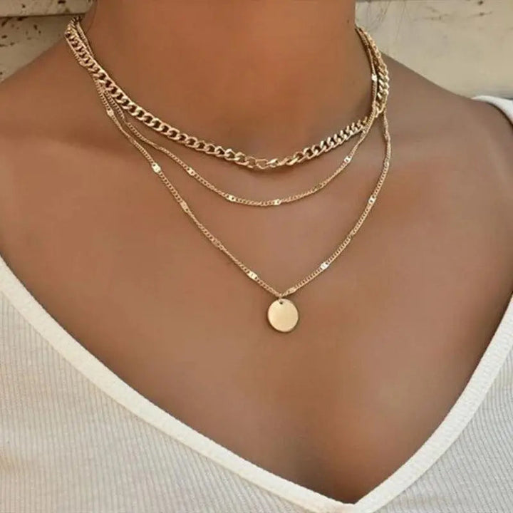 Elegant Gold and Silver Necklace
