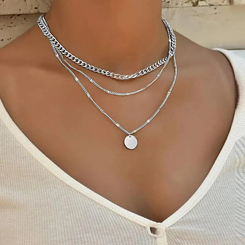 Elegant Gold and Silver Necklace