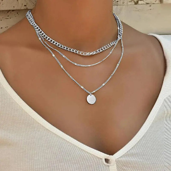 Elegant Gold and Silver Necklace