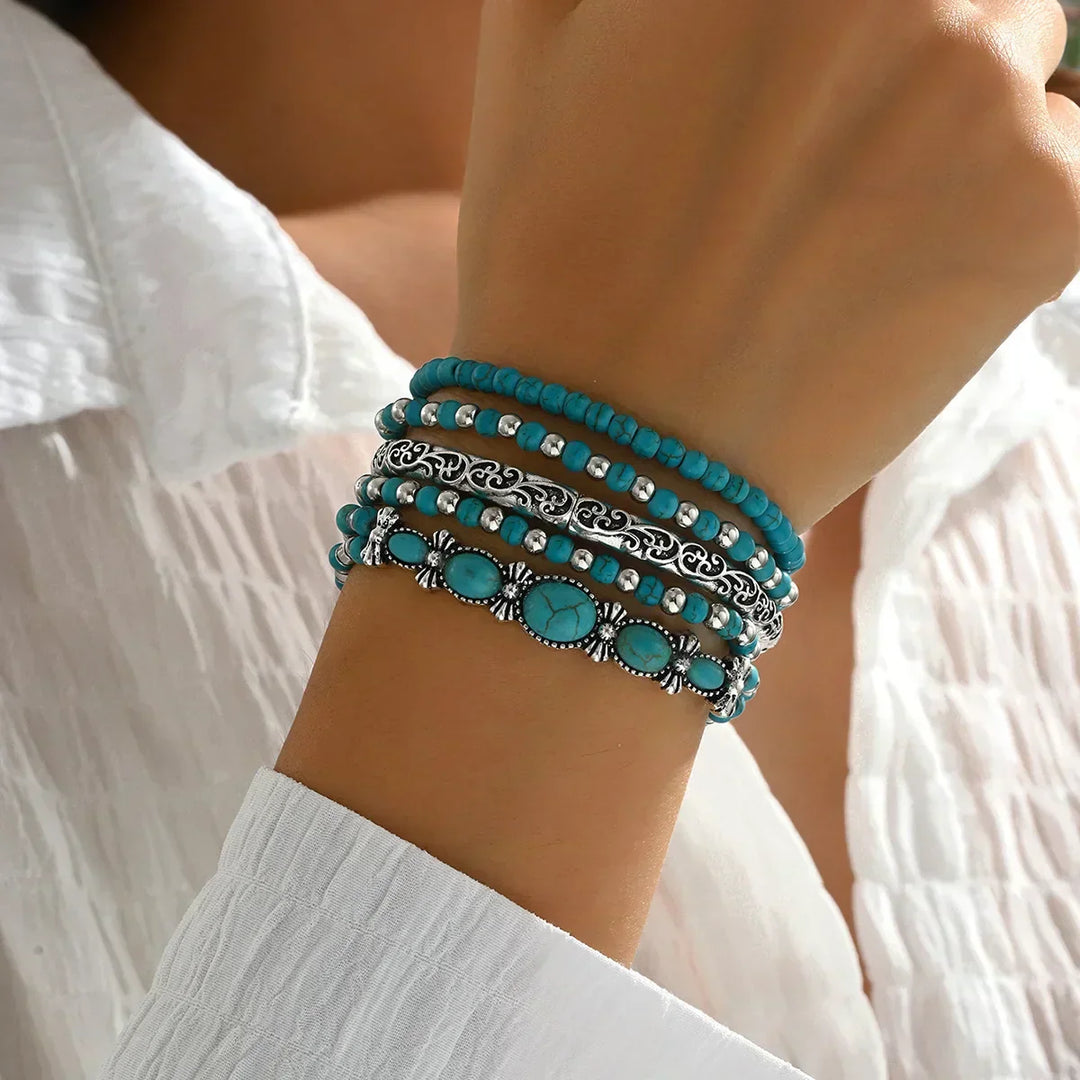 Maëlys™ — Refined turquoise multi-strand bracelet