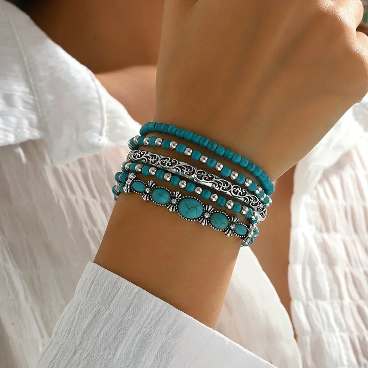 Maëlys™ — Refined turquoise multi-strand bracelet