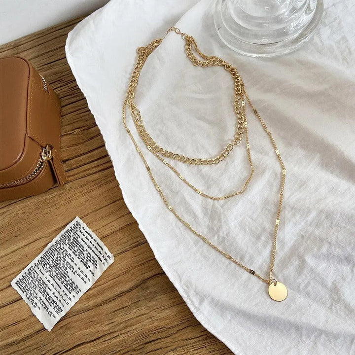 Elegant Gold and Silver Necklace