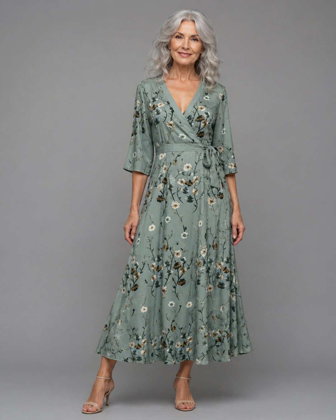 Selora | Halter Bloom Flow Maxi Dress