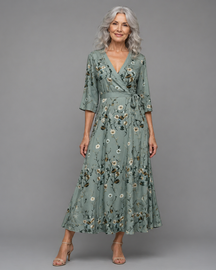 Selora | Halter Bloom Flow Maxi Dress