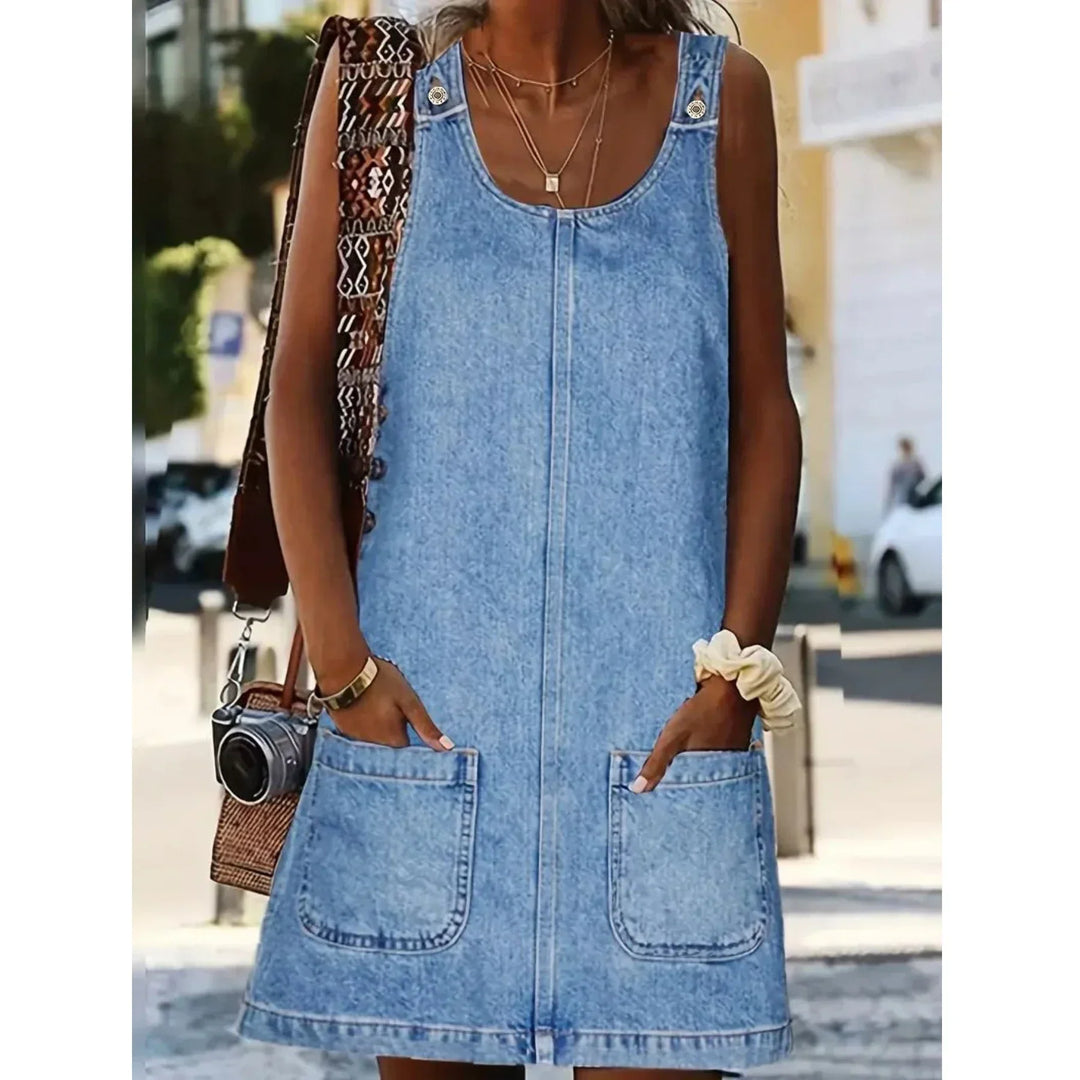 Beatrice | Relaxed Denim-Look Dress