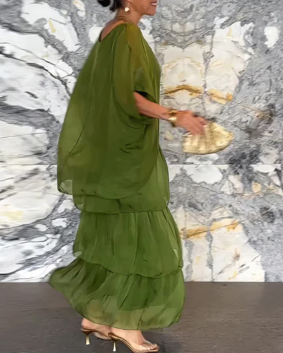 Sophie | Long Flowing Dress with Ruffles