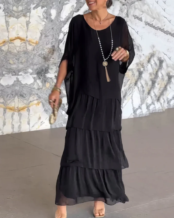 Sophie | Long Flowing Dress with Ruffles