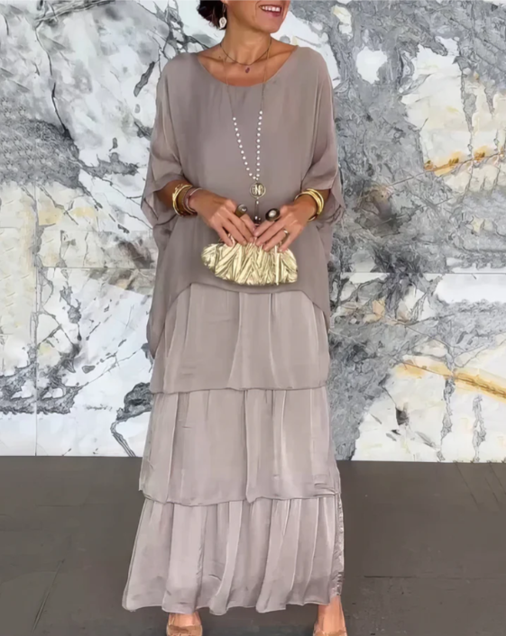Sophie | Long Flowing Dress with Ruffles