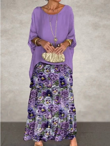 Sophie | Long Flowing Dress with Ruffles