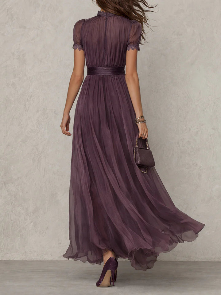 Ashley | Vintage Elegant Chiffon Maxi Dress