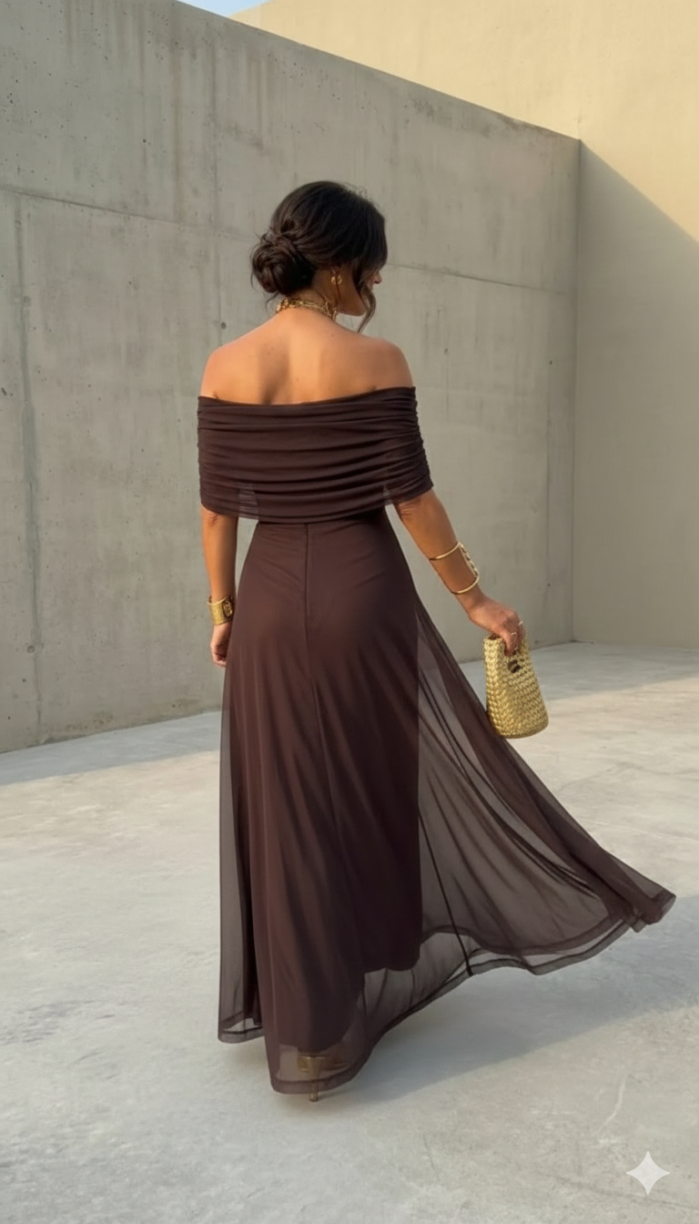 Uma - Flowing wide dress with elegant design