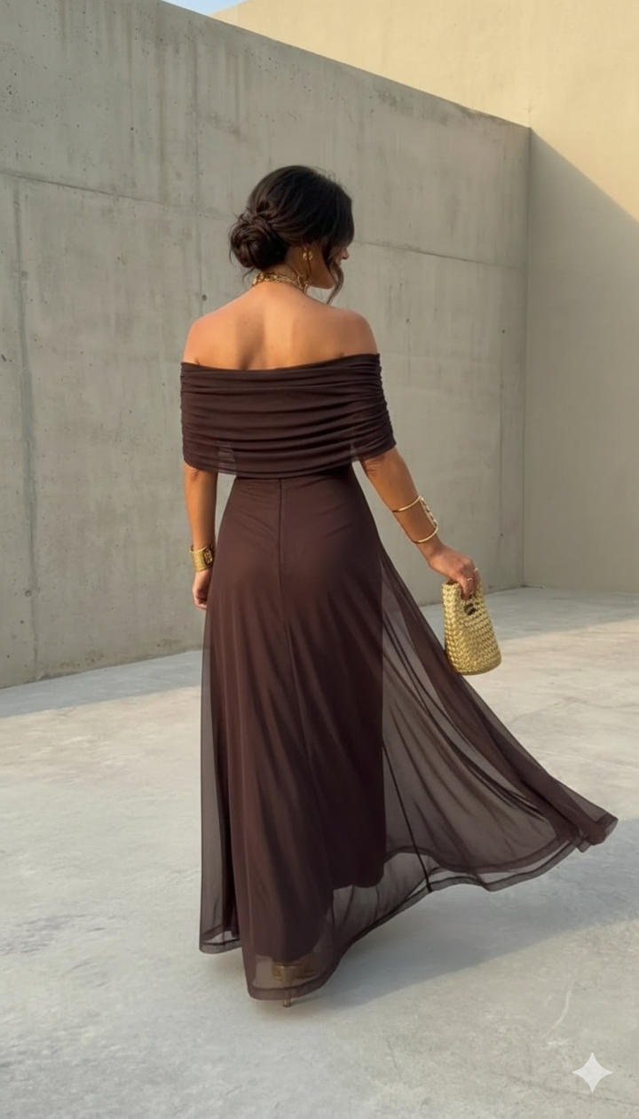 Uma - Flowing wide dress with elegant design