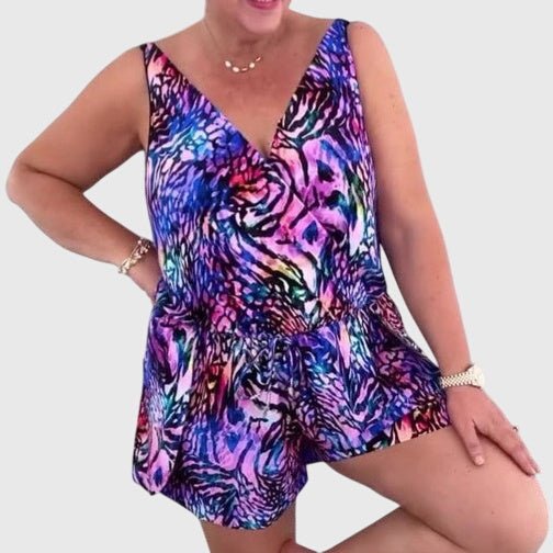 Elena - Elegant Bathing Suit with V-Neck