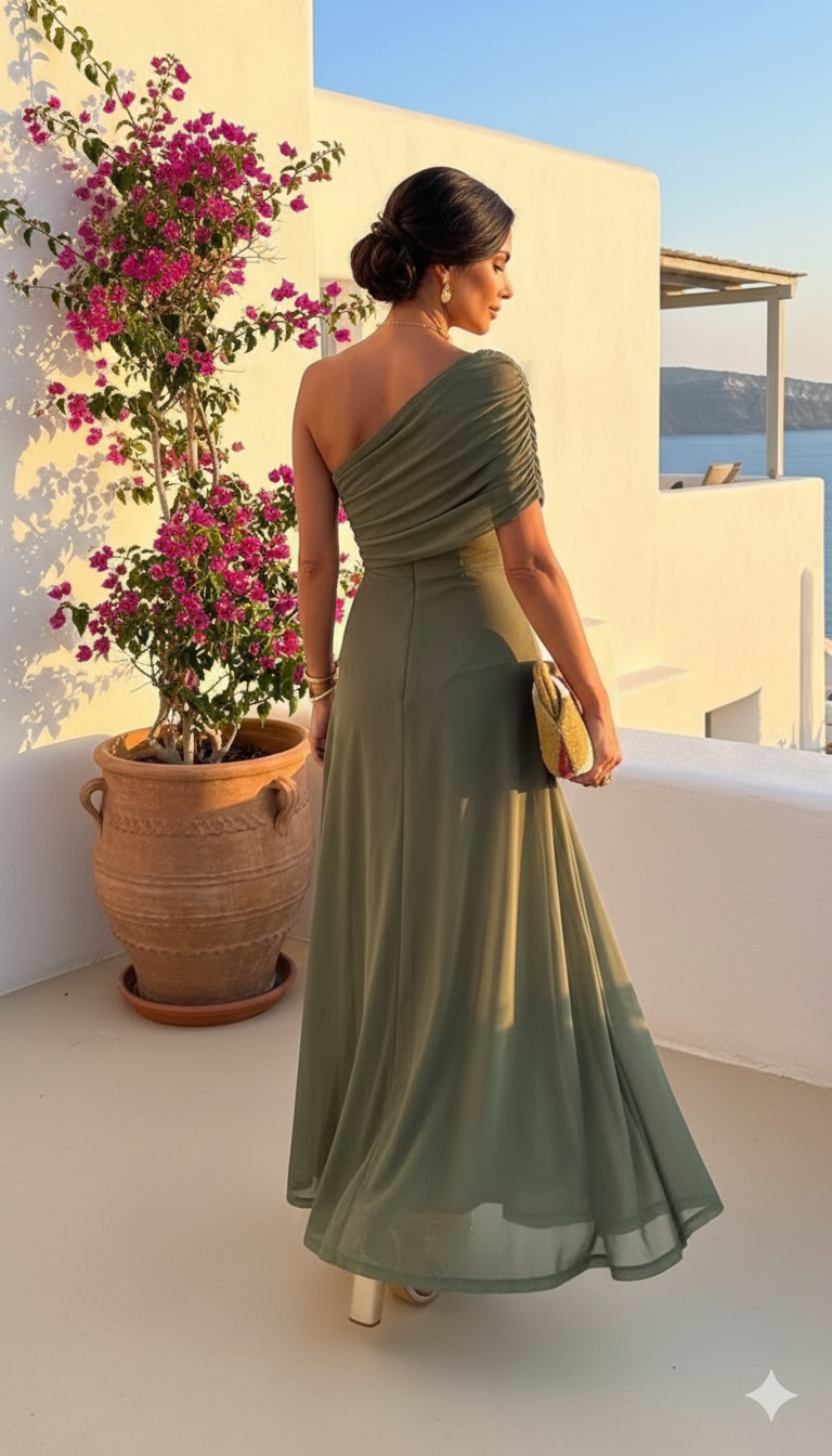 Uma - Flowing wide dress with elegant design
