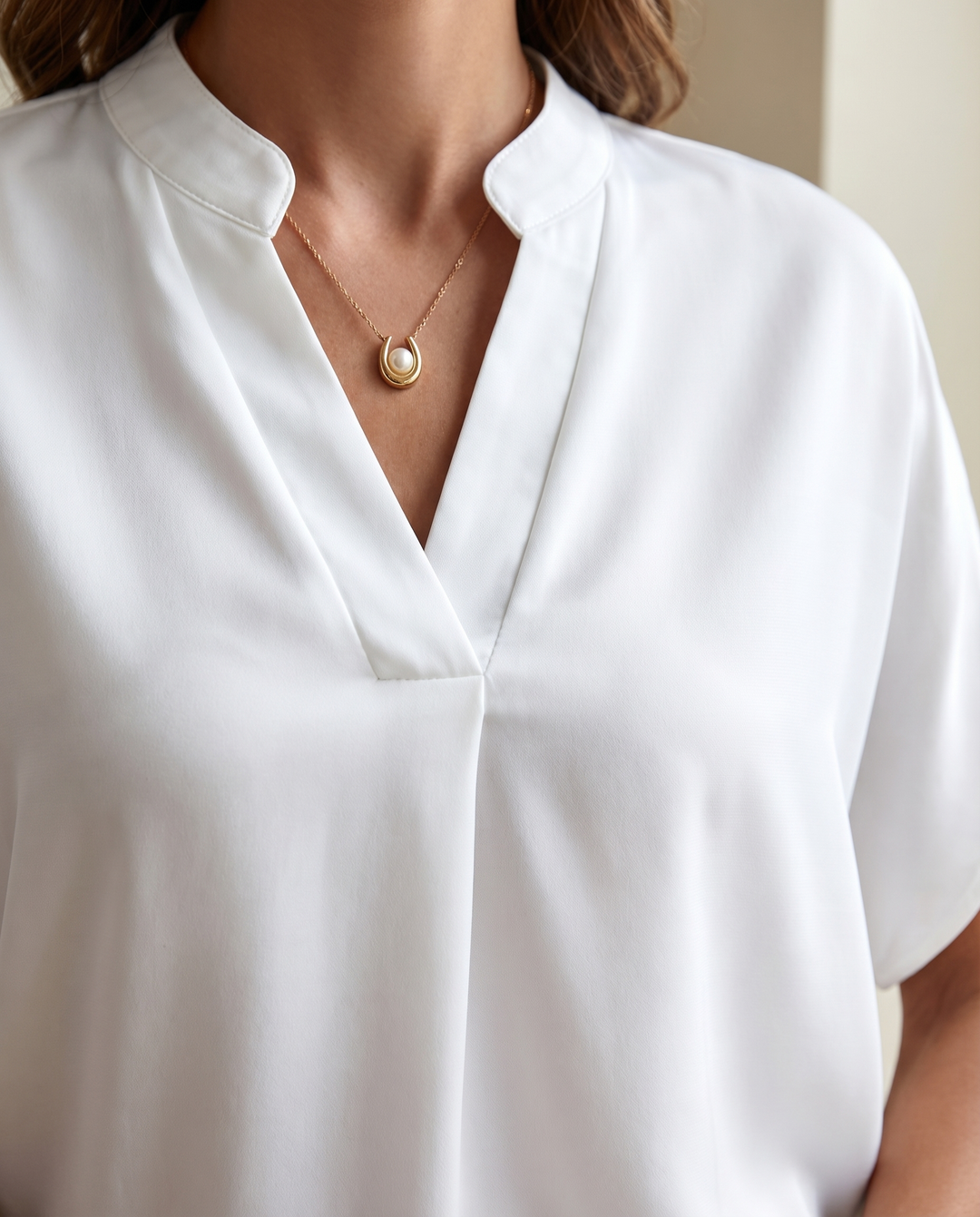 Beatrix™ | Soft and Elegant V-Neck Shirt