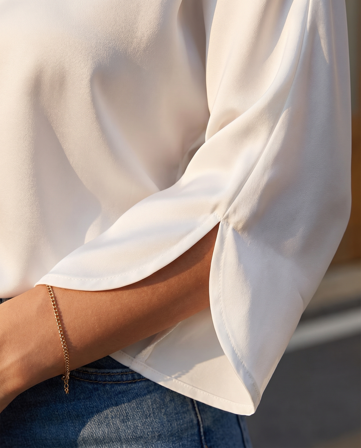 Beatrix™ | Soft and Elegant V-Neck Shirt