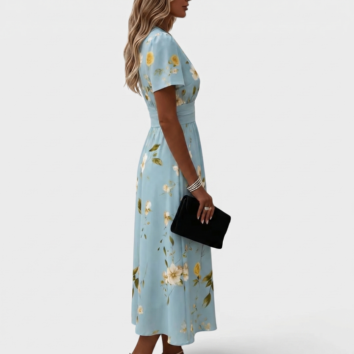 Dana | V-neck Formal Elegant Midi Dress