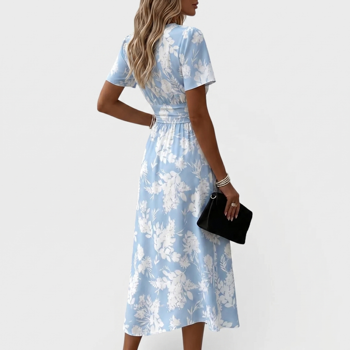Dana | V-neck Formal Elegant Midi Dress